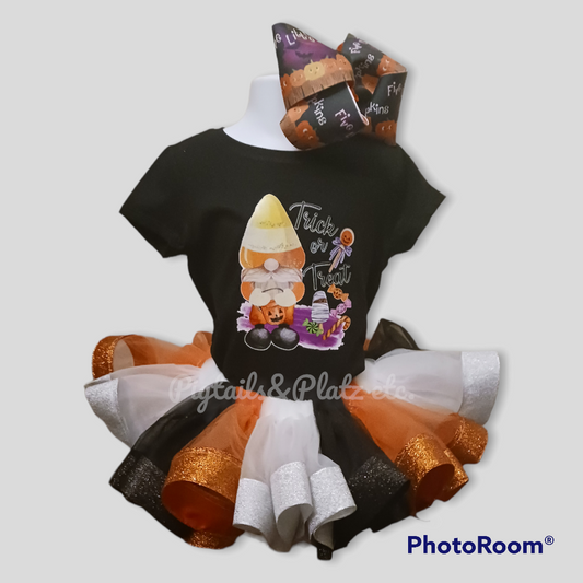 Candy corn tutu